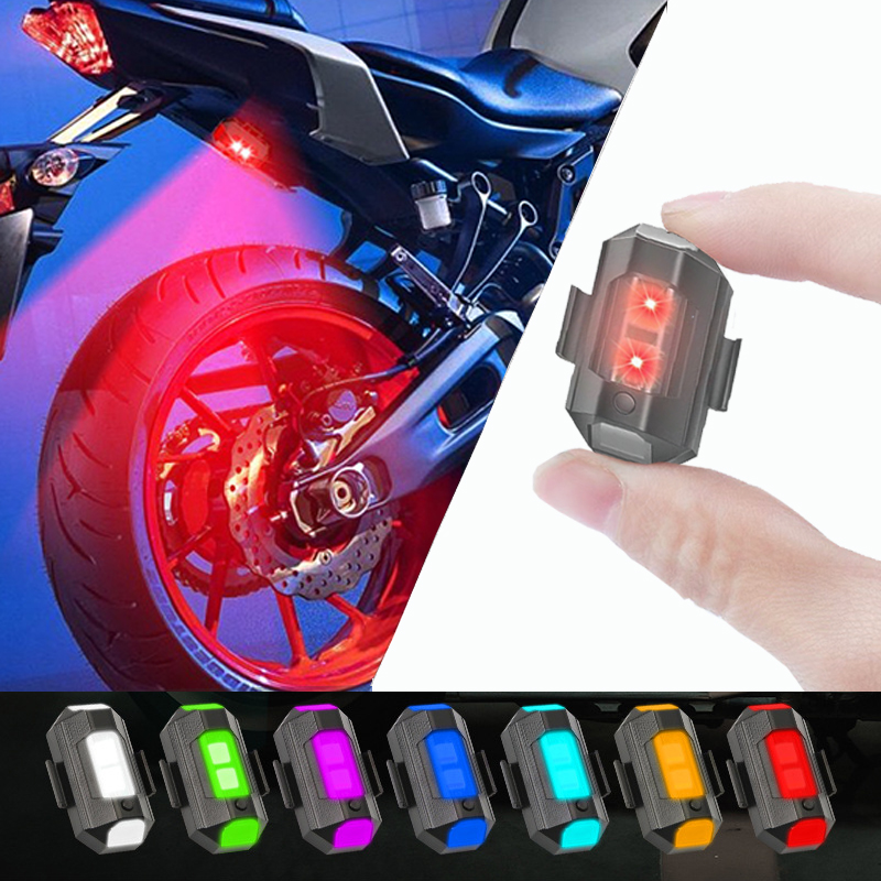 4x Remote LED RGB Anti-collisi - Drone Strobe Light recension och pris