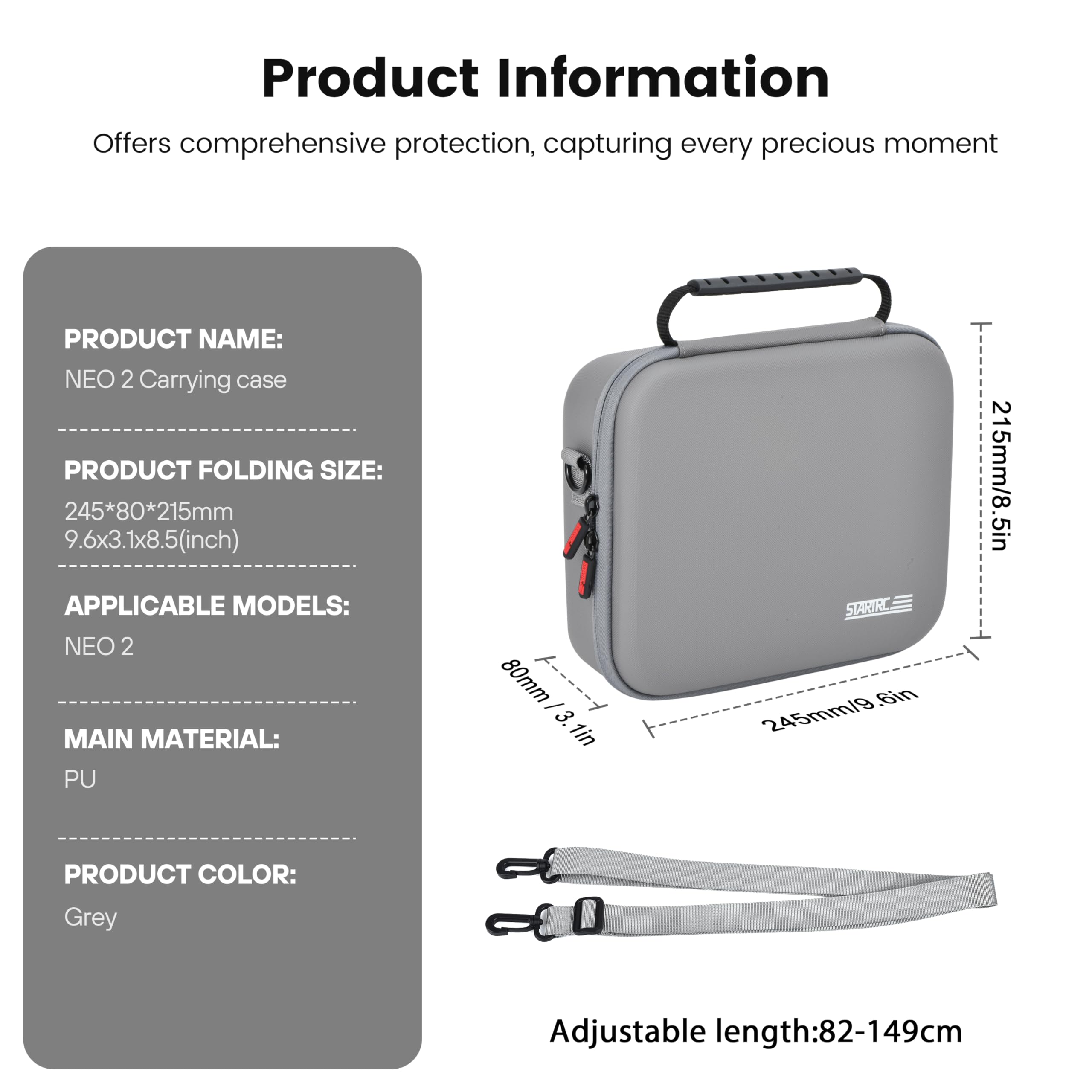 Neo 2 Portable PU Shoulder Bag - Drone Carrying Case recension och pris